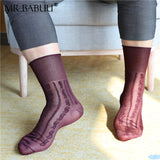 9Pairs Pack Various Colors Mens Classic Vintage Pattern Casual Sheer Socks 0124