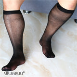 5Pairs Pack See-Through Super Smooth Solid Durable Sheer Silky Dress OTC Socks 0013