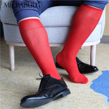 5Pairs Pack Men's Sheer OTC Striped Dress Business Thin Suit Socks 0025