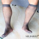 5Pairs Pack See-Through Super Smooth Solid Durable Sheer Silky Dress OTC Socks 0013