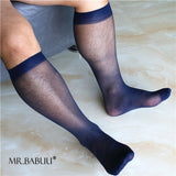 5Pairs Pack See-Through Super Smooth Solid Durable Sheer Silky Dress OTC Socks 0013