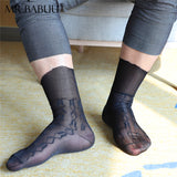 9Pairs Pack Various Colors Mens Classic Vintage Pattern Casual Sheer Socks 0124