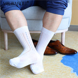 3Pairs Pack Men's Classic Vintage Pattern Striped Chinlon Casual Sheer Socks 0089