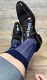 7days used pr-owned men's thin navy cotton socks