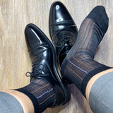 Pre-Owned Smooth Sheer Old Fashion Silk Socks Could wear more days for you