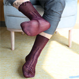 9Pairs Pack Various Colors Mens Classic Vintage Pattern Casual Sheer Socks 0124