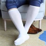 5Pairs Pack Men's Sheer OTC Striped Dress Business Thin Suit Socks 0025