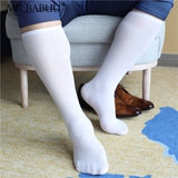 5Pairs Pack Men's Sheer OTC Striped Dress Business Thin Suit Socks 0025