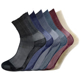 6Pairs Pack Men's Short Solid Chilon Super Thin Silky Sheer Dress Socks 0118