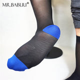 2Pairs Pack Men's Solid Color OTC TNT Dress Sheer Formal Socks 0020